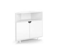 Vicco Commode avec tiroirs Inaro, Blanc, 79x76cm avec 3 Compartiments, adapté pour Un Rangement Peu encombrant dans Les Coins de la pièce