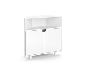 Vicco Commode avec tiroirs Inaro, Blanc, 79x76cm avec 3 Compartiments, adapté pour Un Rangement Peu encombrant dans Les Coins de la pièce
