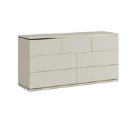 Vicco Commode avec tiroirs Linette, Cachemire, 139.8x70cm avec 7 tiroirs, Mécanisme Push-to-Open pour Une Ouverture silencieuse