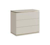 Vicco Commode avec tiroirs Linette, Cachemire, 80x70cm | avec 3 tiroirs, Mécanisme push-to-open pour une ouverture silencieuse