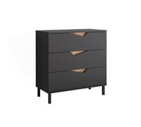 Vicco Commode avec tiroirs Marelle, Anthracite/Artisan, 80x81.2cm