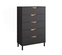 Vicco Commode avec tiroirs Marelle, Anthracite/Chêne Artisan, 76x120cm