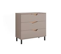 Vicco Commode avec tiroirs Marelle, Greige/Artisan, 80x81.2cm avec 3 tiroirs