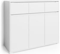 Vicco Commode avec tiroirs Ruben, Blanc, 120 x 101 cm avec tiroirs