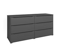 Vicco Commode avec tiroirs Ruben, Anthracite, 48x77.6cm, pour Le Rangement de vêtements et d’Objets du Quotidien
