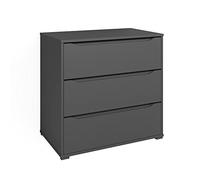 Vicco Commode avec tiroirs Ruben, Anthracite, 80.2 x 77.6 cm avec 3 tiroirs