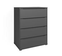 Vicco Commode avec tiroirs Ruben, Anthracite, 80.2 x 101.6 cm avec 4 tiroirs
