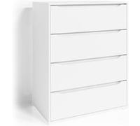 Vicco Commode avec tiroirs Ruben, Blanc, 80 x 102 cm