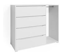 Vicco commode avec tiroirs Ruben, Blanc, 120 x 101.9 cm