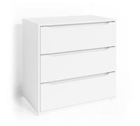 Vicco commode avec tiroirs Ruben, Blanc, 80 x 78 cm