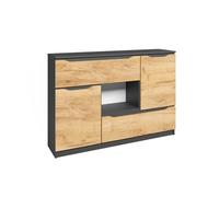 Vicco Commode avec tiroirs Ruben, Chêne de Force doré, 120x84cm avec tiroirs, pour Le Rangement de vêtements et d’Objets du Quotidien