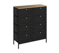 Vicco Commode Belaro, Noir, 80x95cm