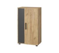 Vicco Commode Berno, Chêne doré/Anthracite, 50.1x87.3cm avec 2 Compartiments