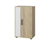 Vicco Commode Berno, Sonoma/Blanc, 50.1x87.3cm avec 2 Compartiments, adapté au Rangement de Divers Objets
