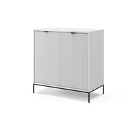 Vicco Commode Eliza, Blanc, 42x81.2cm avec 2 Portes, Mécanisme Push-to-Open et Surface Facile d’Entretien