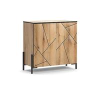 Vicco Commode Hatto, Chêne, 84x80.1cm, adapté au Rangement et au Stockage dans la Chambre à Coucher