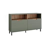 Vicco Commode Marelle, Vert/Artisan, 140x81.3cm avec 2 Portes