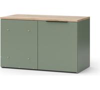 Vicco Commode Wido, 80x50cm avec porte, Vert/Sonoma