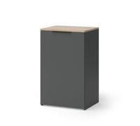 Vicco Commode Wido, Anthracite, 50x80cm avec étagère