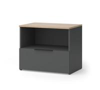 Vicco Commode Wido, Anthracite/Sonoma, 60x50cm avec Rabat