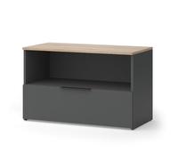 Vicco Commode Wido, Anthracite/Sonoma, 80x50cm avec 1 Compartiment fermé, Convient au Rangement des Articles ménagers