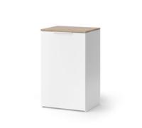 Vicco Commode Wido, Blanc, 50x80cm avec étagère