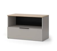 Vicco Commode Wido, Grège, 80x50cm avec 1 Compartiment fermé, Convient au Rangement des Articles ménagers