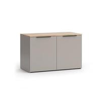Vicco Commode Wido, Grège, 80x50cm avec 2 Portes, Convient pour Le Rangement des vêtements et des Articles ménagers