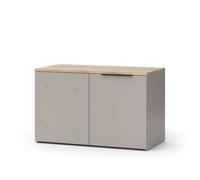 Vicco Commode Wido, Grège, 80x50cm avec Porte, pour Le Rangement et Une Utilisation Peu encombrante dans Les Coins