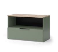 Vicco Commode Wido, Vert, 80x50cm avec 1 Compartiment fermé, Convient au Rangement des Articles ménagers