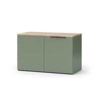 Vicco Commode Wido, Vert, 80x50cm avec Porte, pour Le Rangement et Une Utilisation Peu encombrante dans Les Coins