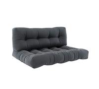 Vicco Coussins de Palette Flocken, Anthracite, 120x80cm 2 Parties, pour Le Rembourrage des Surfaces d’Assise et de Dossier sur palettes Europe