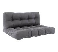 Vicco Coussins de palette Flocken, Gris, 120x80cm 2 parties Gris G