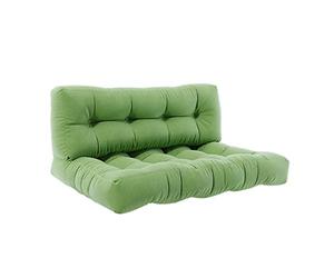Vicco Coussins de Palette Flocken, Vert, 120x80cm 2 Parties, pour Le Rembourrage des Surfaces d’Assise et de Dossier sur palettes Europe