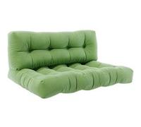 Vicco Coussins de palette Flocken, Vert, 120x80cm 2 parties Vert G