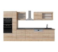 Vicco Cuisine complète R-Line, Sonoma/Chêne doré, 350cm, PT Anthracite