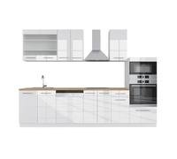 Vicco Cuisine Fame-Line, Blanc Brillant/Blanc, 300cm