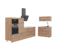 Vicco Cuisine Fame-Line, Chêne doré/Chêne doré, 380cm