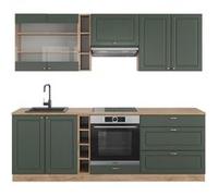 Vicco Cuisine Fame-Line, Chêne vert et or/chêne doré, 235cm sans PT Chêne vert et or/chêne doré G