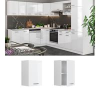 Vicco Elément Haut de Cuisine R-Line, Rouge Brillant, 40cm | 1 Porte · 1 Tablette · Profondeur - 31 cm · Librement combinable · ✓ Rangement pratique