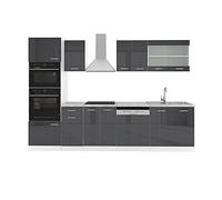 Vicco Cuisine R-Line, Anthracite Haute Brillance, 300cm
