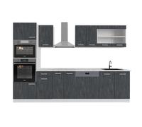 Vicco Cuisine R-Line, Béton Noir, 300cm