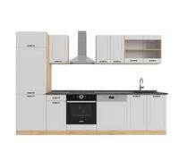Vicco Cuisine R-Line, Blanc campagnard/Chêne doré, 300cm