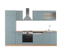 Vicco Cuisine R-Line, Bleu-Gris/chêne doré, 300cm