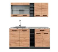 Vicco Cuisine R-Line, Chêne doré/Anthracite, 160cm