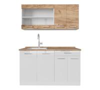 Vicco Cuisine R-Line, Chêne doré/Blanc, 140cm
