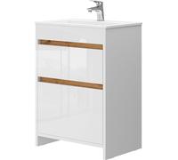 Vicco Detmold, 2 pièces, armoire basse 60 cm, Blanc