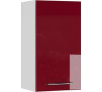 Vicco elément haut de cuisine Fame-Line, 40 cm, Rouge bordeaux Haute brillance/Blanc