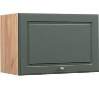 Vicco elément haut de cuisine Fame-Line, 60 cm Plat, Vert Or Campagne/Chêne de force doré