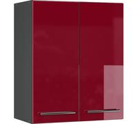 Vicco elément haut de cuisine Fame-Line, 60 cm, Rouge bordeaux Haute brillance/Anthracite
